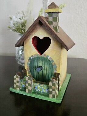 Hand Painted Wooden Decorative Birdhouse